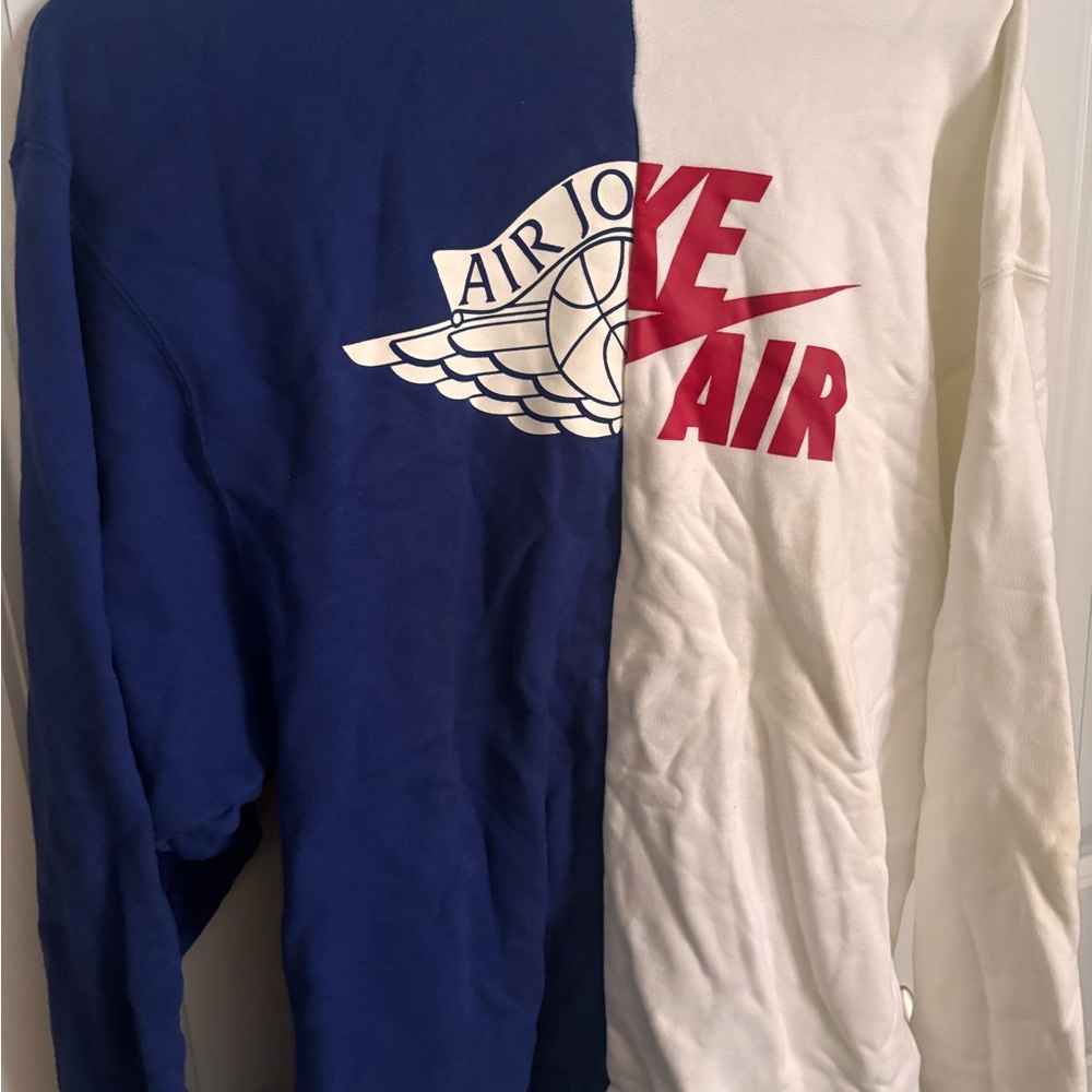 Jordan Blue and White Sweatshirt